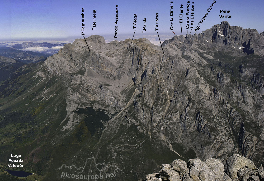 Foto: Macizo Occidental de Picos de Europa, Cornión, visto desde la Torre del Friero