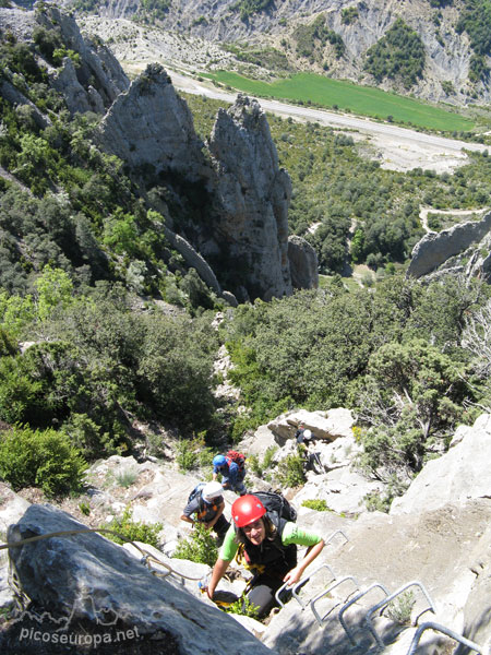 Ferrata de la Foradada del Toscar, Pre Pirineos de Huesca, Aragon