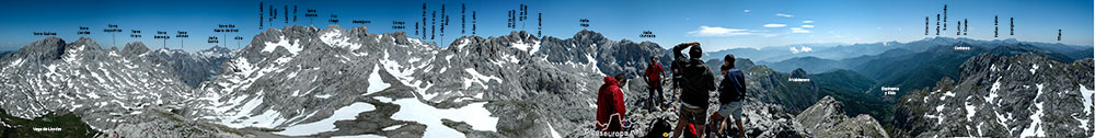 Vista panorámica desde el Pico de la Padiorna, Parque Nacional de Picos de Europa