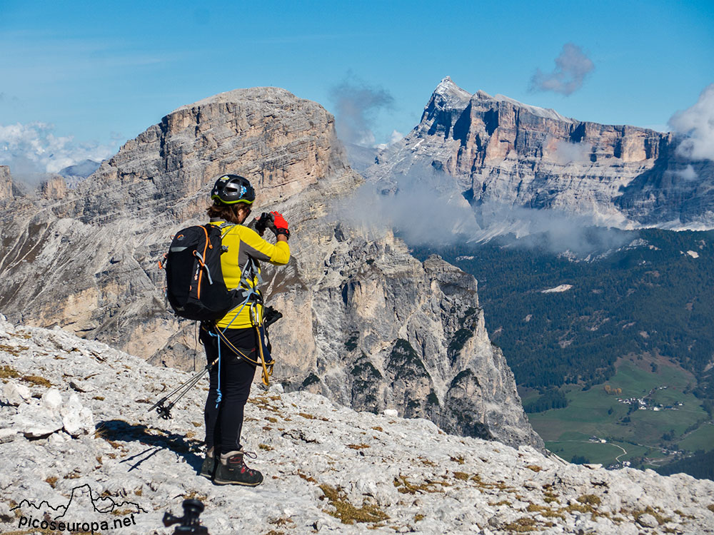 Ferrata Brigata Tridentina, Dolomitas, Alpes, Italia