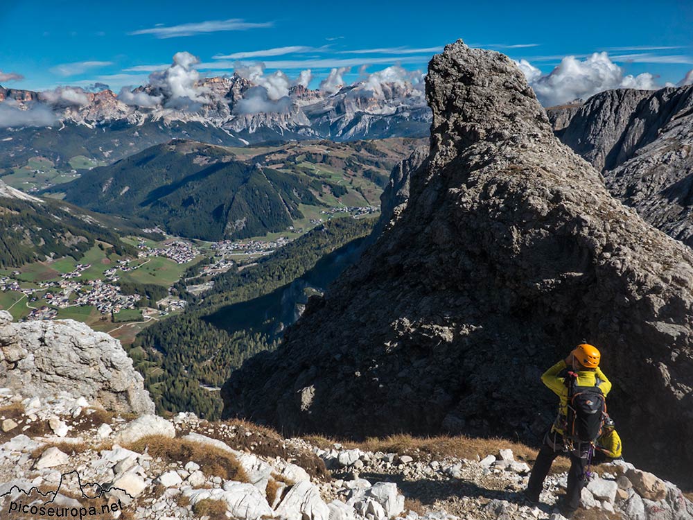 Ferrata Brigata Tridentina, Dolomitas, Alpes, Italia