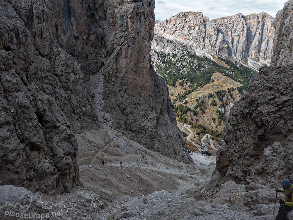 Ferrata Brigata Tridentina, Dolomitas, Alpes, Italia