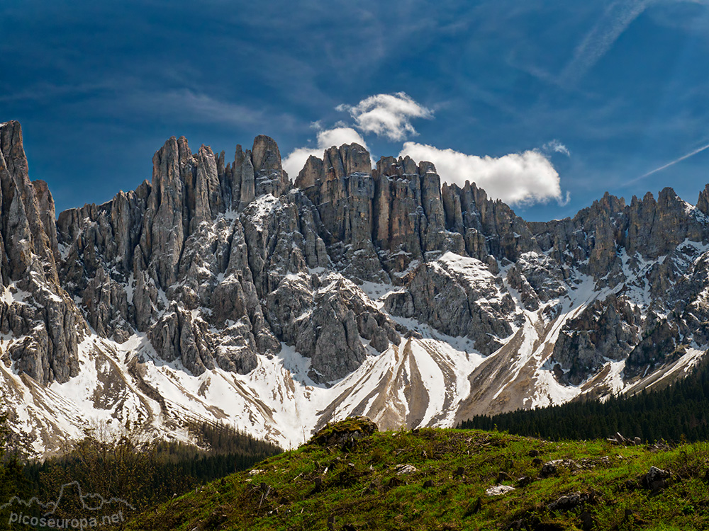 Foto: Cumbres de Latemar, Dolomitas, Italia.