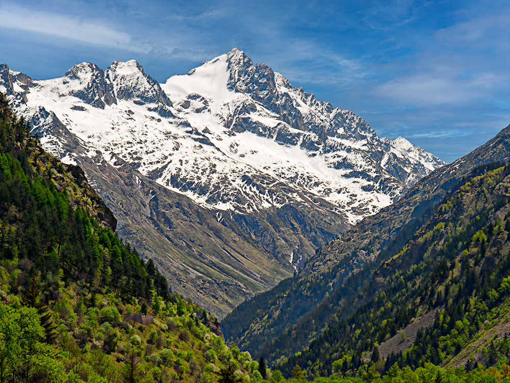 Tête de l'Etret, Valle de La Berarde, Ecrins, Alpes, Francia.