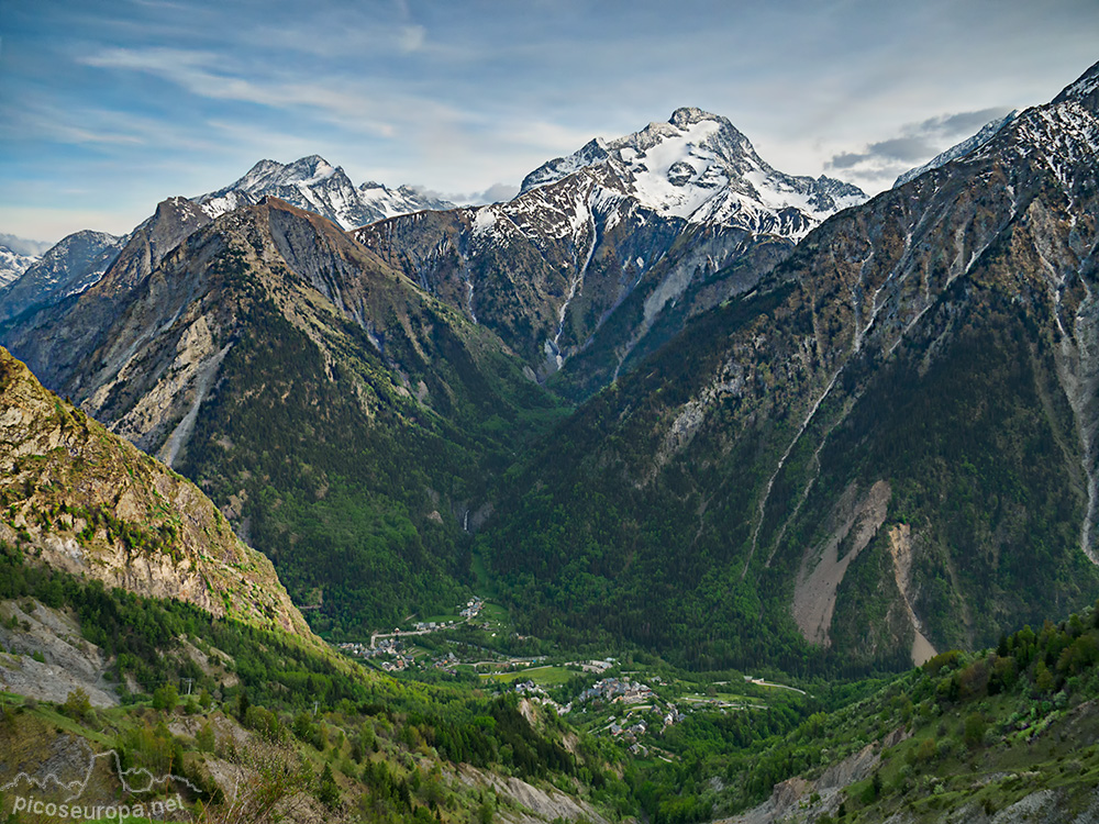 Foto: Grande Roche de la Muzelle desde la estación de esqui de Deux Alps.