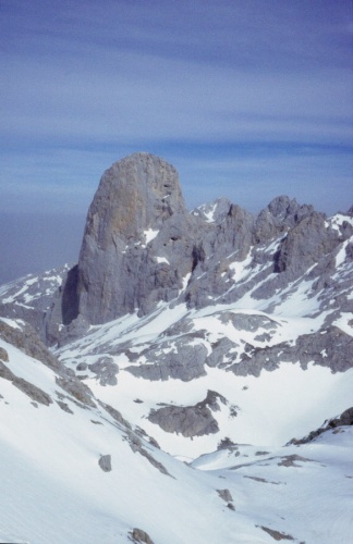 Picu de Urriellu (Naranjo de Bulnes) desde el pie de la Torre del Oso