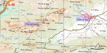Plano Peñas de Prado, Cordillera Cantábrica, León