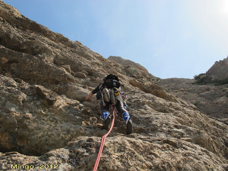 Escaladas: via Sendero Lémite a Peña Rueba, Murillo de Gallego