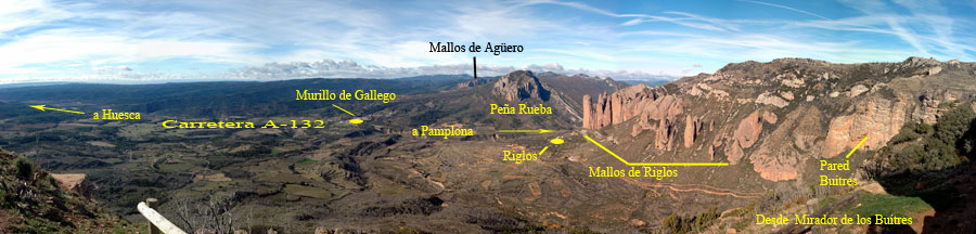 Peña Rueba y Riglos, Murillo de Gállego, Pre Pirineos de Aragón, España