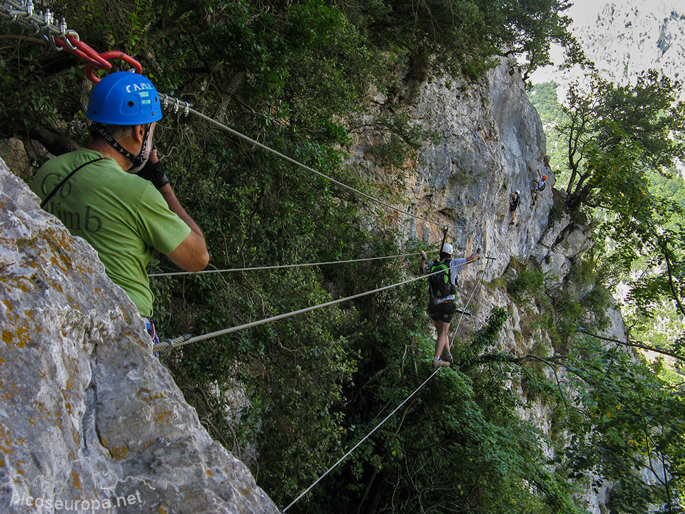 Ferrata de la Hermida. Picos de Europa, Cantabria, España