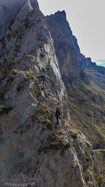 Ferrata de Valdeón: algunos tramos de impresionante verticalidad