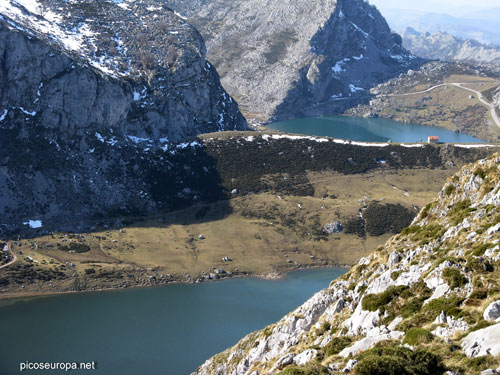 Mirador situado entre los lagos de Covadonga, Picos de Europa, Asturias