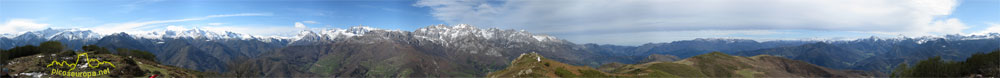 Foto: Vista de 360° desde el pico Jano, La Liebana, Cantabria
