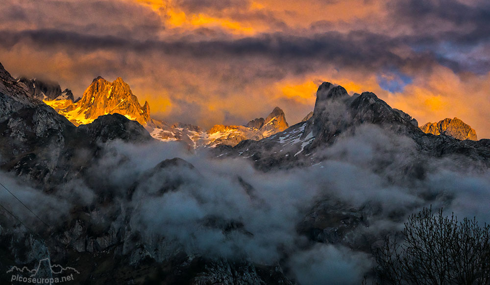 Picos de europa desde el Collado de Angón, Amieva, Asturias