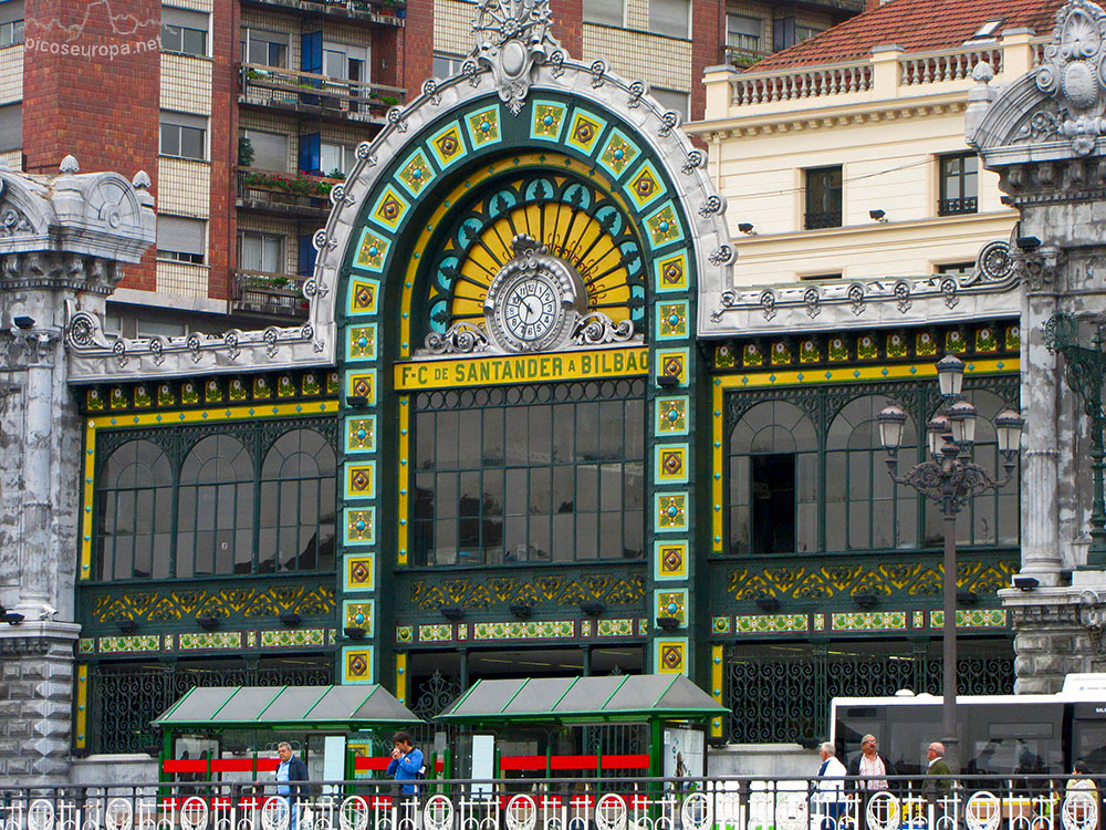 Estación de la Concordia, Ferrocarril Feve, Bilbao, Bizkaia, Pais Vasco