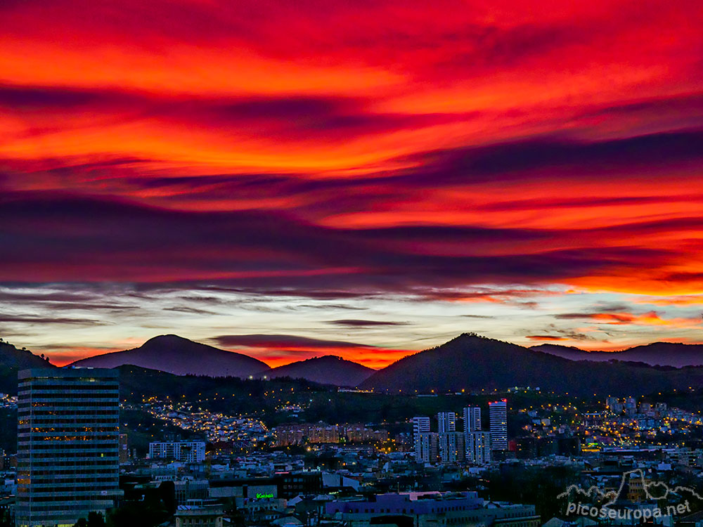 Foto: Puestas de sol desde Bilbao, Pais Vasco