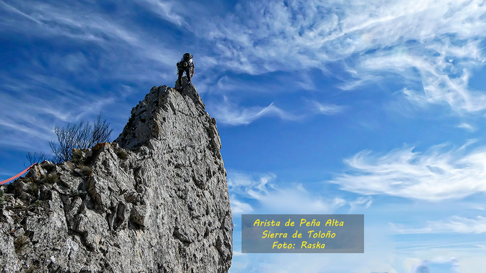 Arista de Peña Alta, Sierra de Toloño