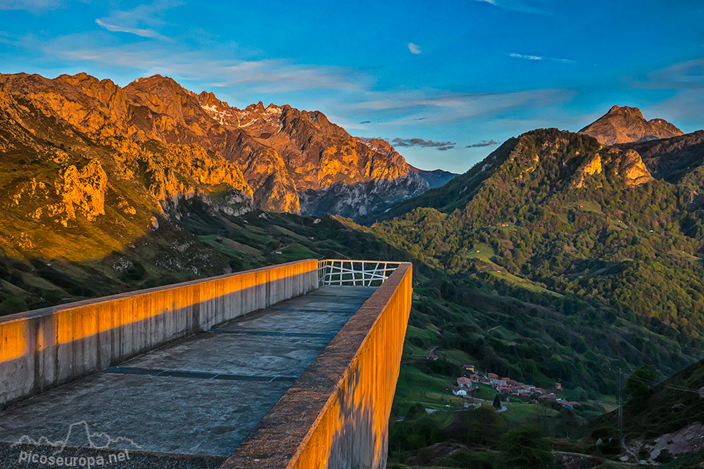 Mirador, pueblo de Amieva y Picos de Europa