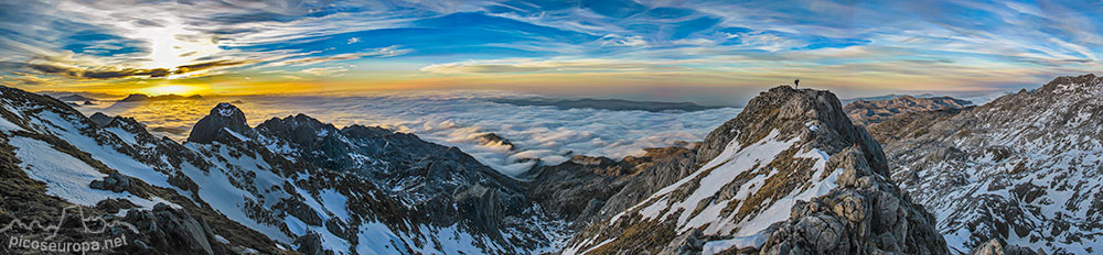 Saliendo de la Arista de los Argaos, Vegarredonda, Macizo Occidental de Picos de Europa