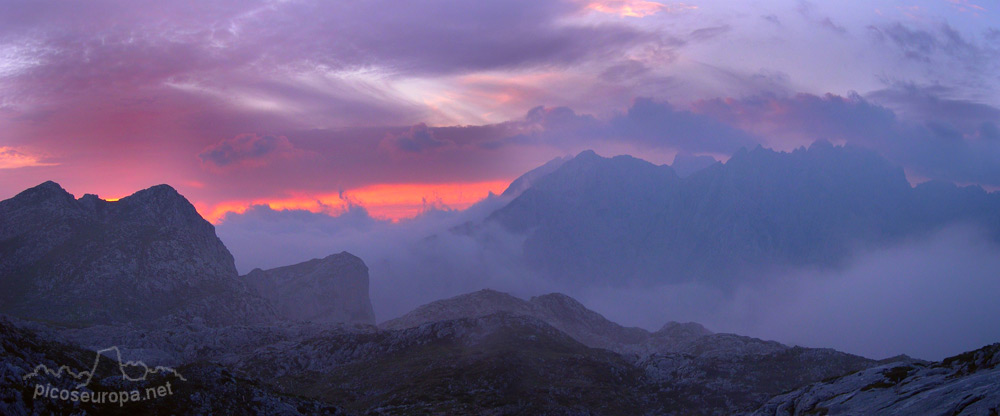 Amanecer desde el Collado del Jito, Cornion, Picos de Europa, Parque Nacional, Asturias