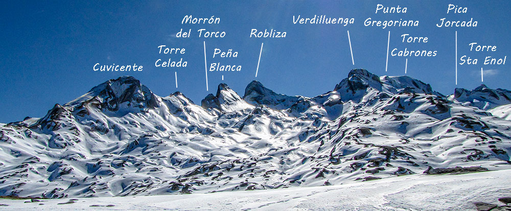 Macizo Occidental de Picos de Europa, Cornión, visto desde el Collado del Jito