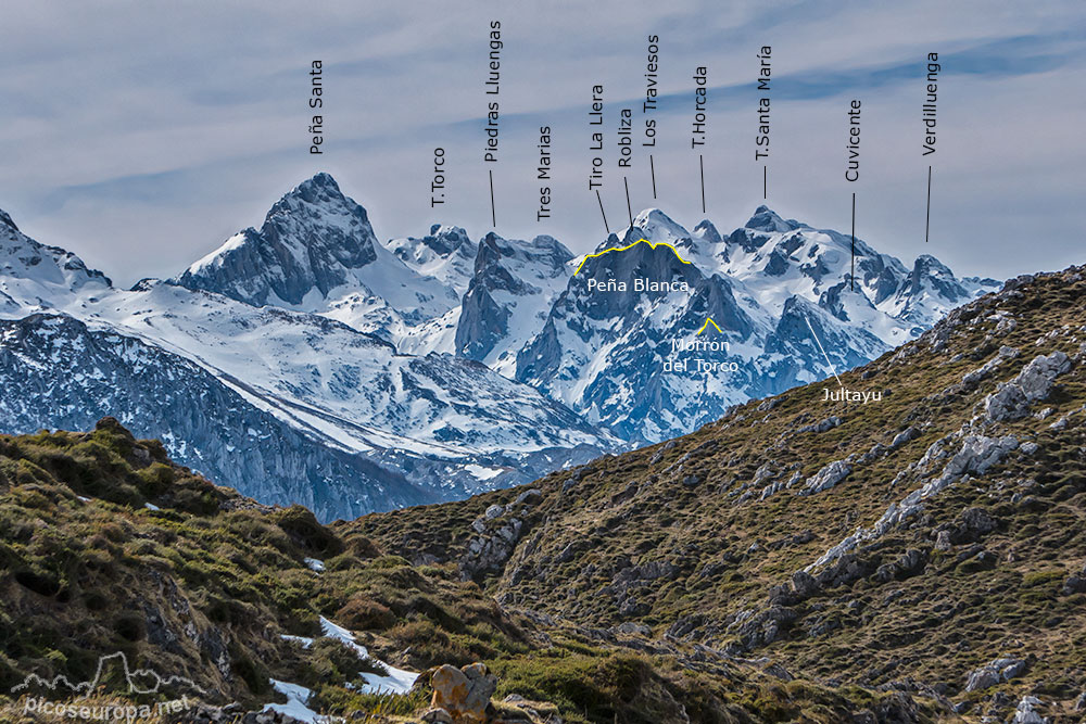 Foto: Macizo Occidental de Picos de Europa, Cornión, visto desde el Collado de Posadoiro