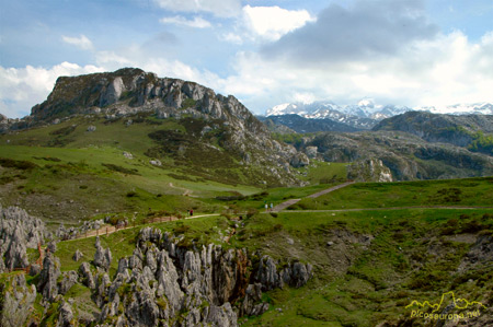 Minas Buferrera, Vega de Comeya, lagos de Covadonga, Cornion, Picos de Europa, Parque Nacional, Asturias