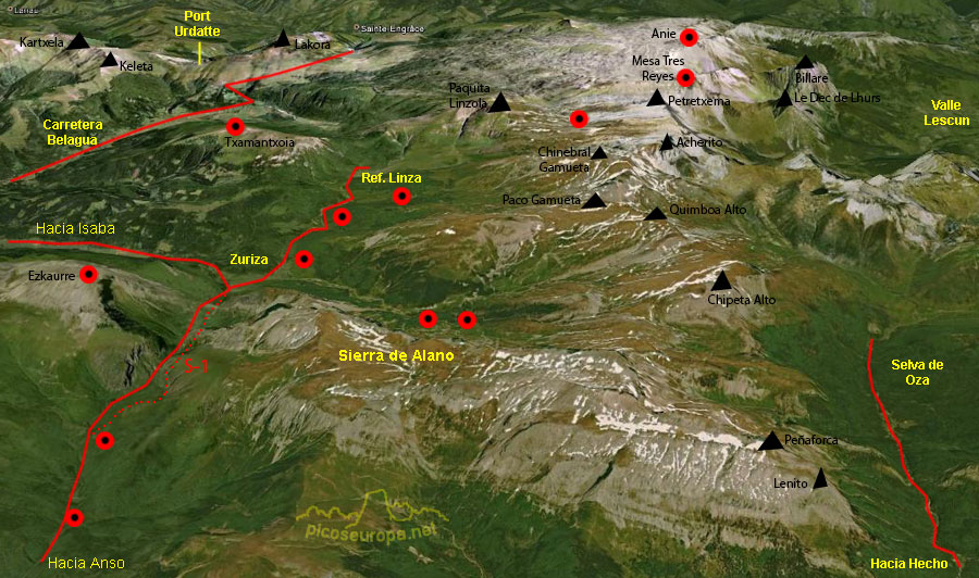 Valle de Anso, sendero ortitológico, Pirineos Occidentales de Huesca