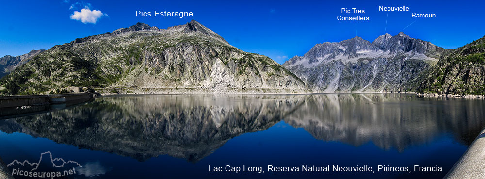 Lac Cap Long, Pic Trois Conseillers, Pic Neouvielle, Reserva Natural de Neouvielle