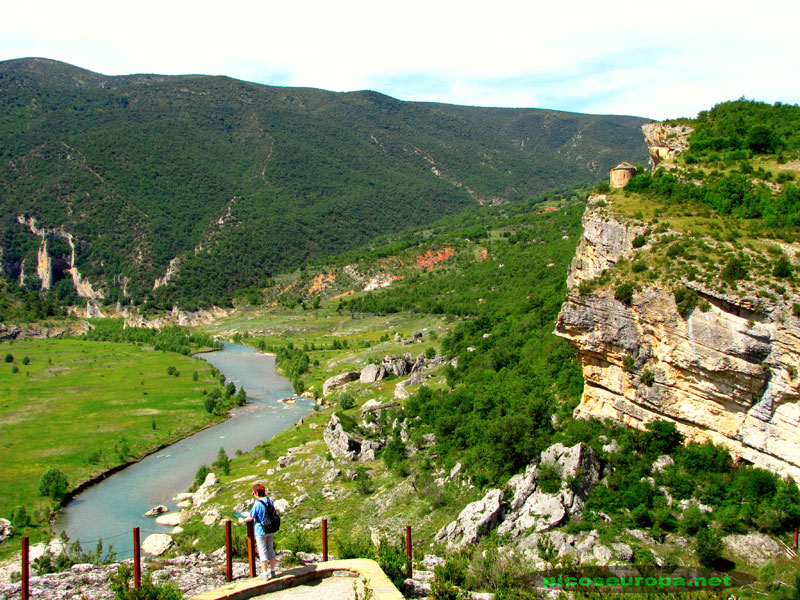 Mirador sobre el rio Noguera Ribagorzana, Congost de Mont-Rebei, Serra del Montsec, Catalunya