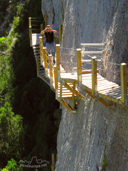 Segundo tramo de pasarelas, Serra del Montsec, Pre Pirineos