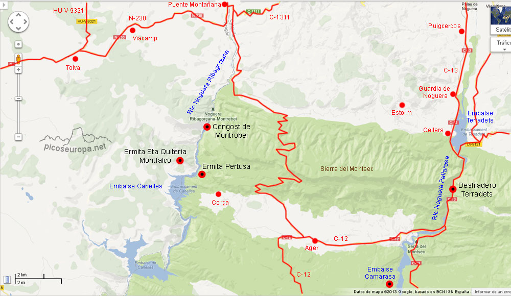 Plano Ager, Montsec, Montrobei, Pre Pirineos de Lleida, Catalunya