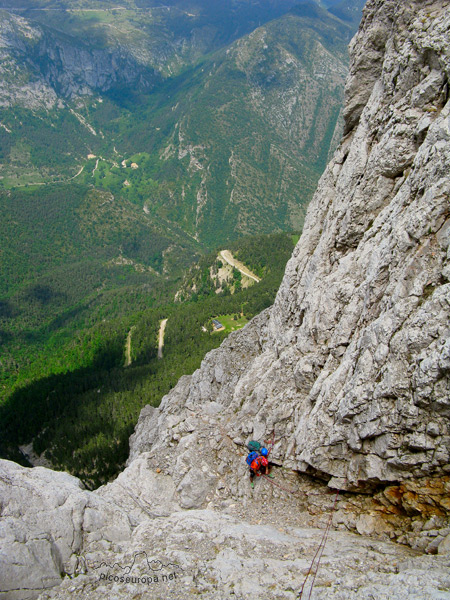 Foto: Escalada en el Pedraforca, PrePirineos, Barcelona, Catalunya