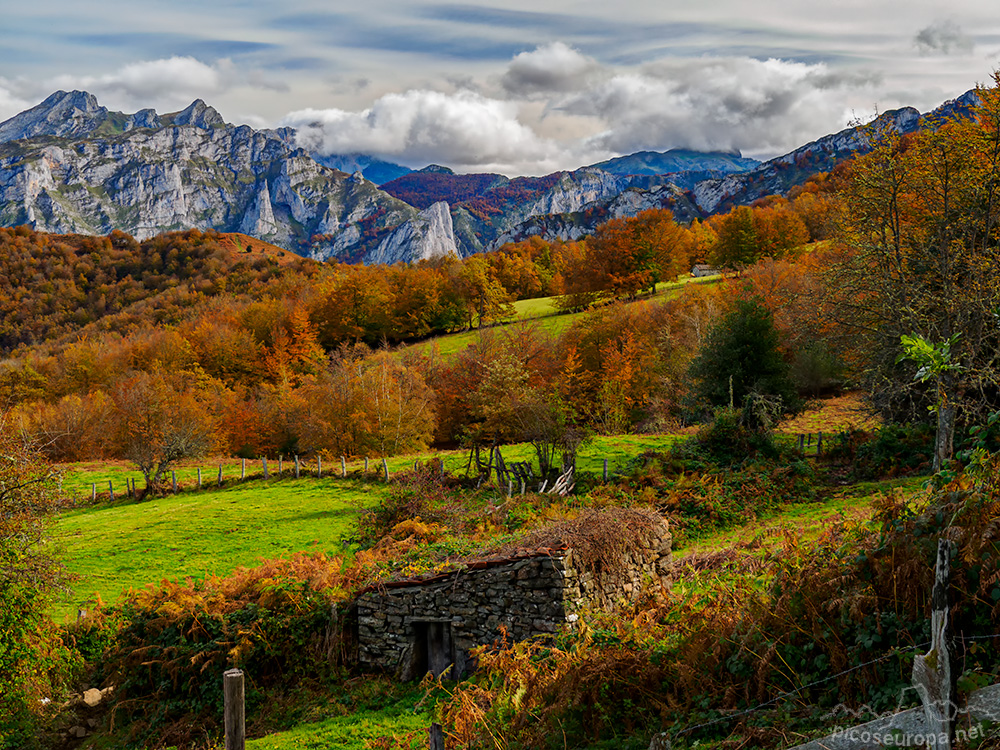 Foto: Otoño en la zona del Mirador de Las Bedules, Parque Natural de Ponga, Asturias