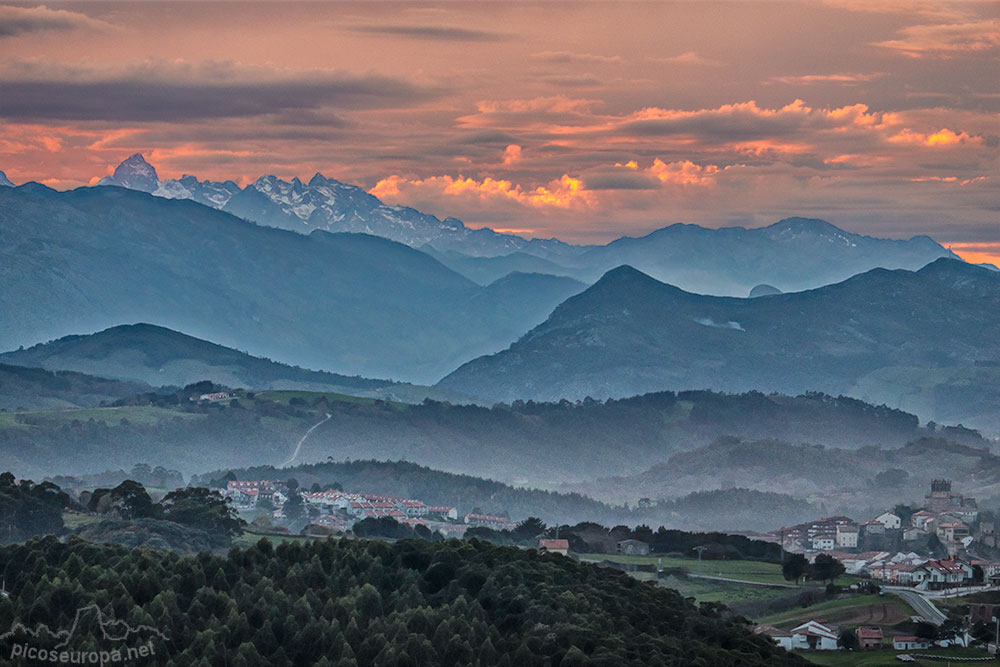 Foto: Puesta de sol desde desde Gerra, San Vicente de la Barquera, Cantabria