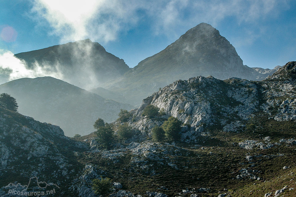 En la subida al refugio de Andara desde el Jito de Escarandi