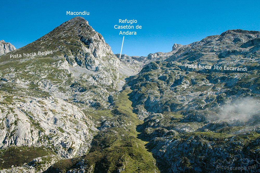 Pico Macondíu, Macizo Oriental de Picos de Europa