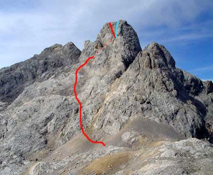 Descenso del Torre Cerredo, Parque Nacional de Picos de Europa