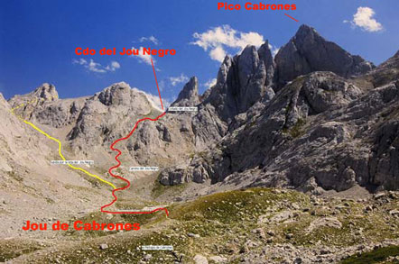 Foto: Aproximación al Torre Cerredo desde el Jou de Cabrones, Parque Nacional de Picos de Europa